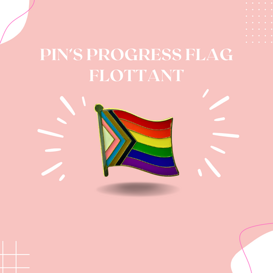 Progress flag flottant - pin's émaillé